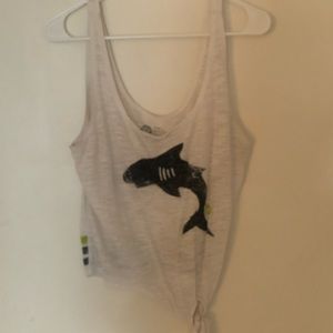 roxy shark tie tank top